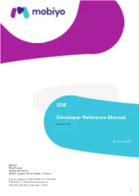 SDK Developer Reference Manual