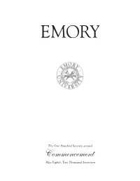 2017 Commencement Program
