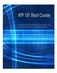 NTP 101 Short Course