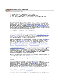 1. EAI at LOOP'o4 – November 18-21, 2004 2. New Artists & New
