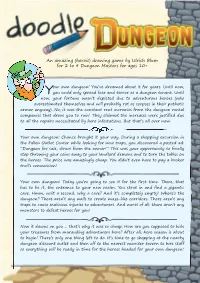 Drawing Game by Ulrich Blum for 2 to 4 Dungeon Masters for Ages 10+