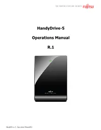 Handydrive-5 Operations Manual