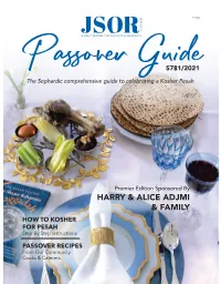 JSOR+Passover+Guide+2021 V2.Pdf