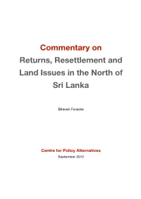 Short Commentary on Returns