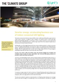 Smarter Energy: Accelerating Business Use of Indoor Connected LED Lighting