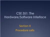 X86-64 Calling Conventions