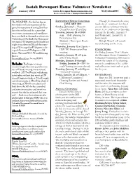 Isaiah Davenport House Volunteer Newsletter January 2012 912/236-8097 Become a Facebook Fan at “Davenport House Museum”