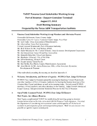 Meeting Summary Prepared by the Texas A&M Transportation Institute
