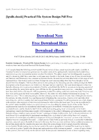 Practical File System Design Online