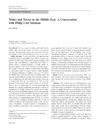 Tribes and Terror in the Middle East: a Conversation with Philip Carl Salzman