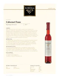 Cabernet Franc VQA Niagara Peninsula 2017