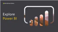 Explore Power BI Introduction