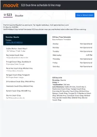 523 Bus Time Schedule & Line Route