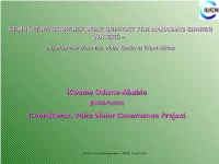 Addressing Water Management Challenges in a Transboundary Setting