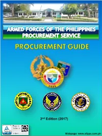 AFPPS Procurement Guide