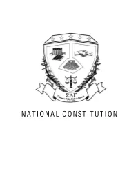 Constitution of Sigma Lambda Gamma
