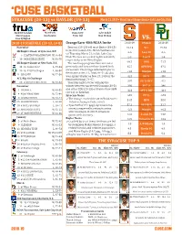 'Cuse BASKETBALL
