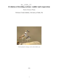 Evolution of Breeding Systems: Conflict and Cooperation