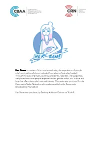 Her Game -Synopsis Sheet.Pdf