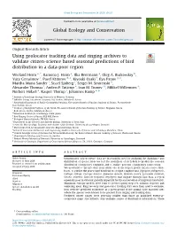 Using Geolocator Tracking Data and Ringing Archives to Validate Citizen-Science Based Seasonal Predictions of Bird Distribution in a Data-Poor Region
