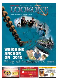 Weighing Anchor on 2010