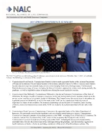 2021 Spring Conference Summary
