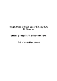 Information to Be Specified for Closure Proposals