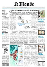 LE MONDE/PAGES&lt;UNE&gt;