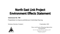 North East Link Project Environment Effects Statement