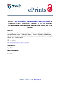 The Historical Roots and Development of the Civic University