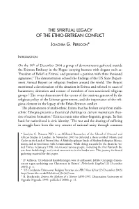 The Spiritual Legacy of the Ethio-Eritrean Conflict