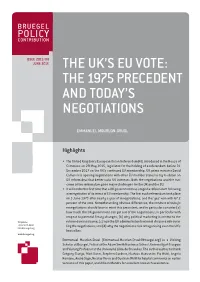 The UK's EU Vote