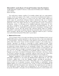 Dharmakīrti's Apoha-Theory of Concept Formation