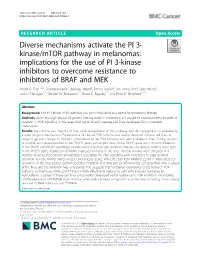Diverse Mechanisms Activate the PI 3-Kinase/Mtor Pathway In
