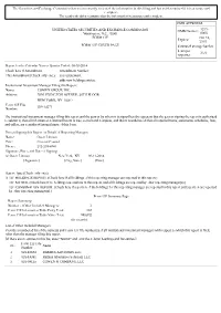 The Securities and Exchange Commission Has Not Necessarily Reviewed the Information in This Filing and Has Not Determined If It Is Accurate and Complete
