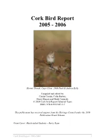 Cork Bird Report 2005 - 2006