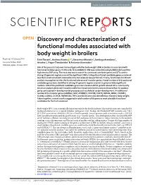 Discovery and Characterization of Functional Modules Associated With