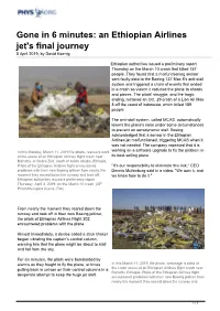 Gone in 6 Minutes: an Ethiopian Airlines Jet's Final Journey 5 April 2019, by David Koenig