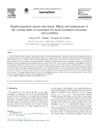 Height-Dependent Sunrise and Sunset: Eﬀects and Implications of the Varying Times of Occurrence for Local Ionospheric Processes and Modelling