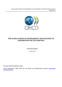 Overview on OECD Work on Harmful Tax Practices