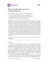 Adverse Drug Reactions in Norway: a Systematic Review