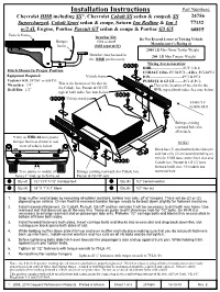 Installation Instructions