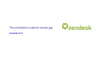 The Omnichannel Customer Service Gap