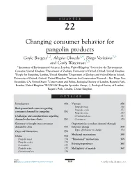 Changing Consumer Behavior for Pangolin Products