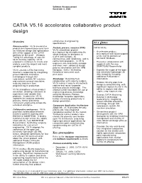 CATIA V5.16 Accelerates Collaborative Product Design