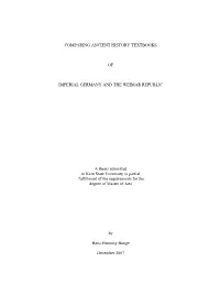Comparing Ancient History Textbooks of Imperial