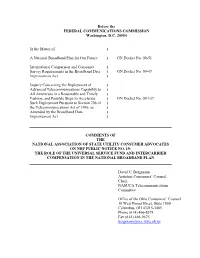 NASUCA Comments on the Role of the Universal Service Fund And