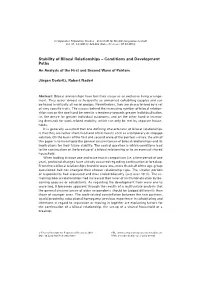 Stability of Bilocal Relationships – Conditions and Development Paths an Analysis of the First and Second Wave of Pairfam