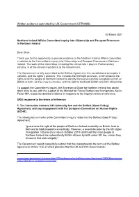 Written Evidence Submitted by UK Government (CPP0009)