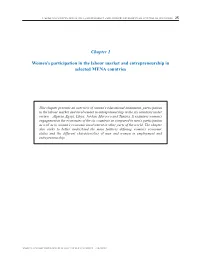 Chapter 1 Women's Participation in the Labour Market And
